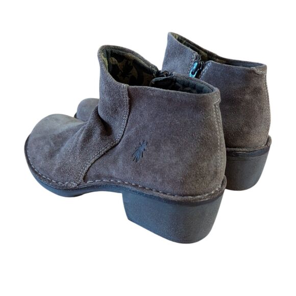 NWT Fly London EUR 39 US 8.5 9 Ankle Slouch Boot Taupe Oil Suede Boho Lagenlook - Picture 6 of 13